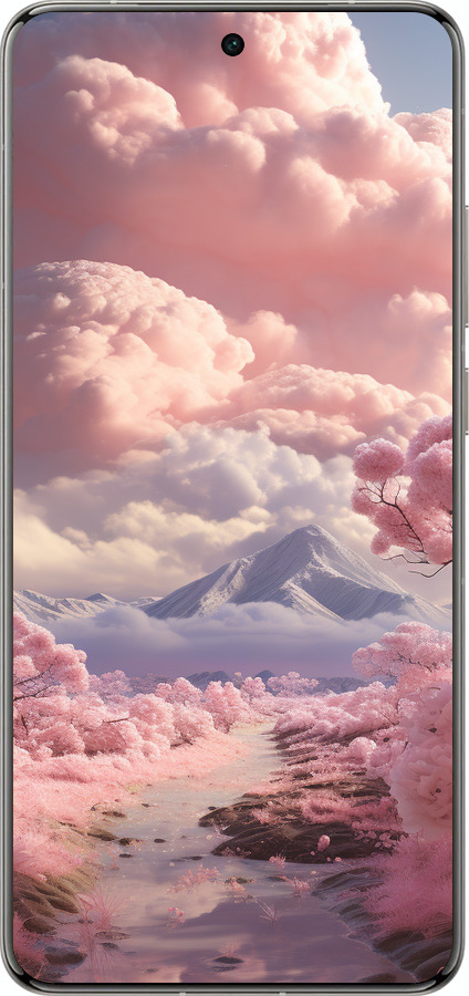 Силіконовий чехол Рожеві хмари для Vivo X200 PRO - 5660u-3883 изображение 