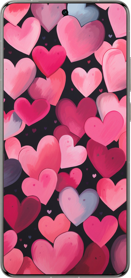 Силіконовий чехол Сердечка 4 для Vivo X200 PRO - 5662u-3883 изображение 