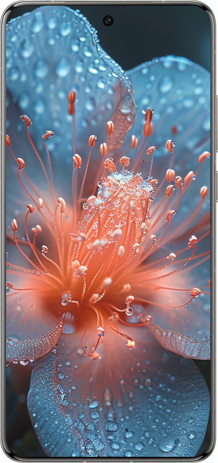 Силиконовый чехол Роса на цветке для Vivo X200 PRO - 6039u-3883 изображение 