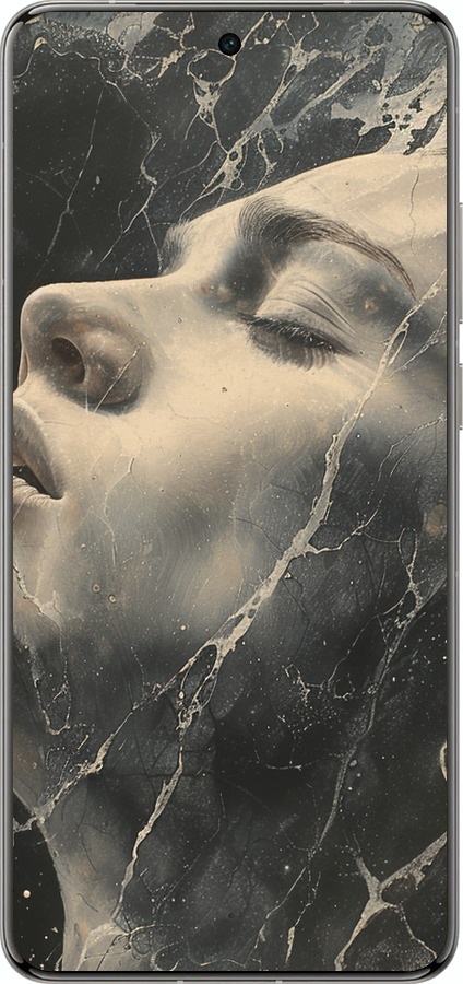 Силіконовий чехол Мармурова жінка для Vivo X200 PRO - 6040u-3883 изображение 