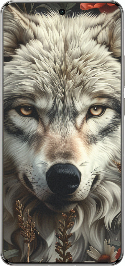 Силіконовий чехол Вовчий погляд для Vivo X200 PRO - 6066u-3883 изображение 