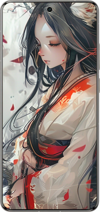 Силіконовий чехол Кіцуне для Vivo X200 PRO - 6073u-3883 изображение 