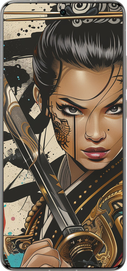 Силиконовый чехол Воительница ветров для Vivo X200 PRO - 6077u-3883 изображение 