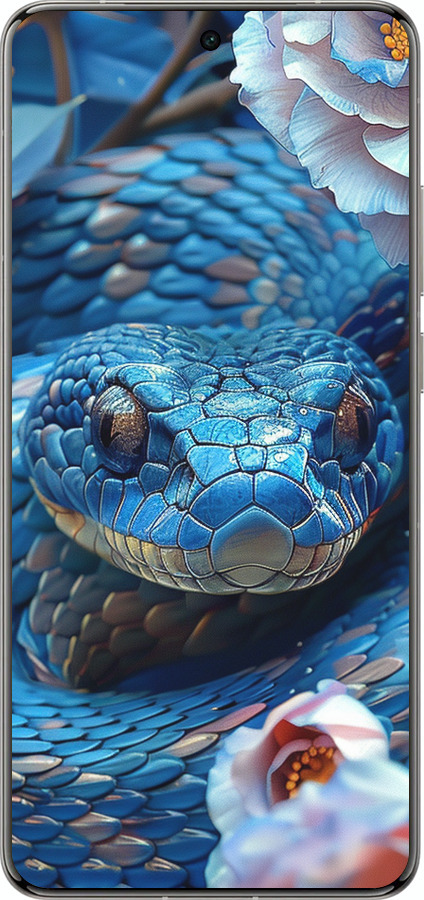 Силиконовый чехол Blue Snake для Vivo X200 PRO - 6079u-3883 изображение 