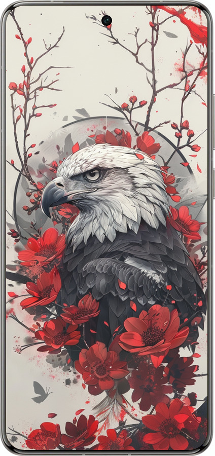 Силіконовий чехол Рубіновий орел для Vivo X200 PRO - 6103u-3883 изображение 
