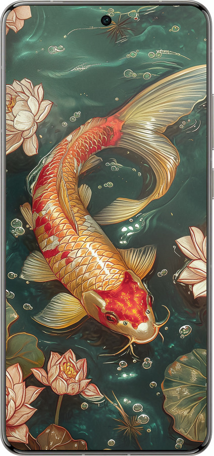 Силіконовий чехол Мелодія Лотоса для Vivo X200 PRO - 6106u-3883 изображение 