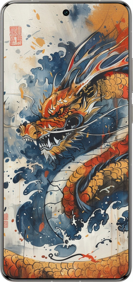 Силіконовий чехол Гнів дракона для Vivo X200 PRO - 6112u-3883 изображение 