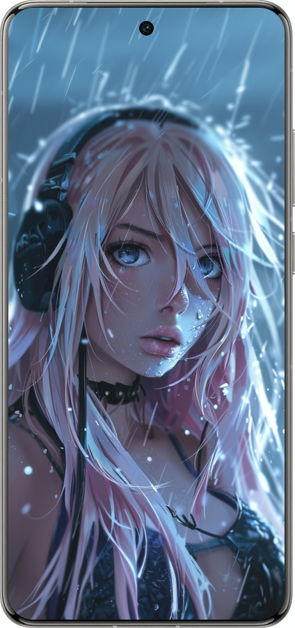 Силиконовый чехол Неоновый дождь для Vivo X200 PRO - 6119u-3883 изображение 