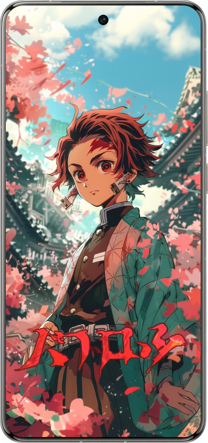 Силіконовий чехол Tanjiro Kamado для Vivo X200 PRO - 6132u-3883 изображение 