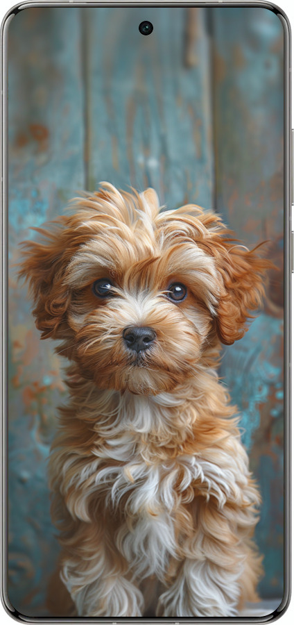 Силіконовий чехол Цуценя мальтипу для Vivo X200 PRO - 6157u-3883 изображение 