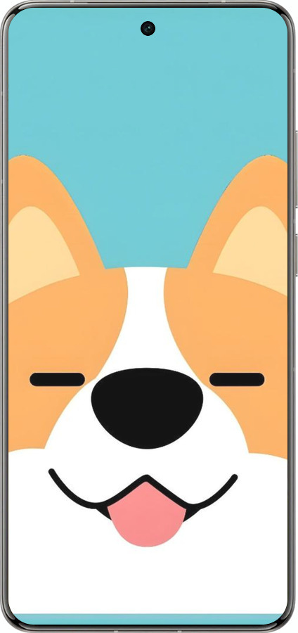 Силіконовий чехол Корги для Vivo X200 PRO - 6280u-3883 изображение 