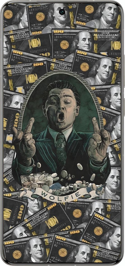 Силіконовий чехол Волк с валл стрит для Vivo X200 PRO - 6287u-3883 изображение 