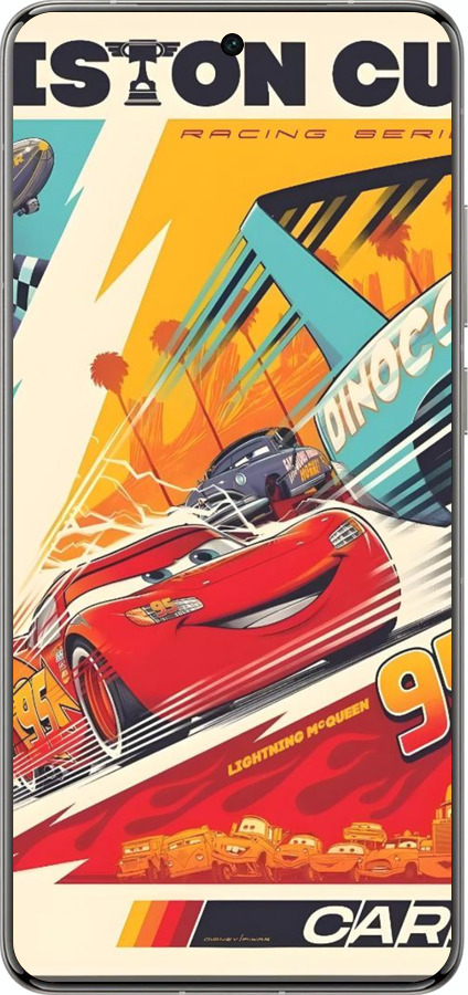 Силиконовый чехол Тачки для Vivo X200 PRO - 6288u-3883 изображение 