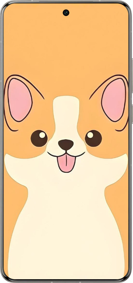 Силіконовий чехол Милый пес для Vivo X200 PRO - 6296u-3883 изображение 