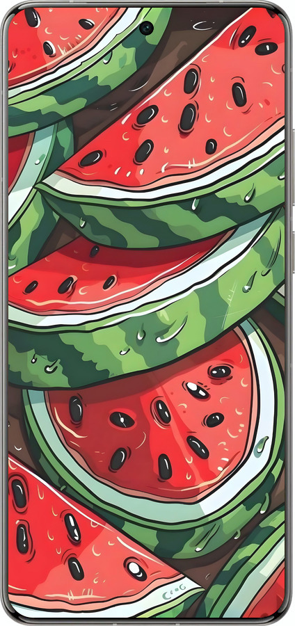 Силиконовый чехол Арбуз для Vivo X200 PRO - 6315u-3883 изображение 