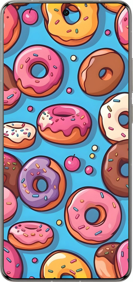 Силіконовий чехол Пончики для Vivo X200 PRO - 6318u-3883 изображение 