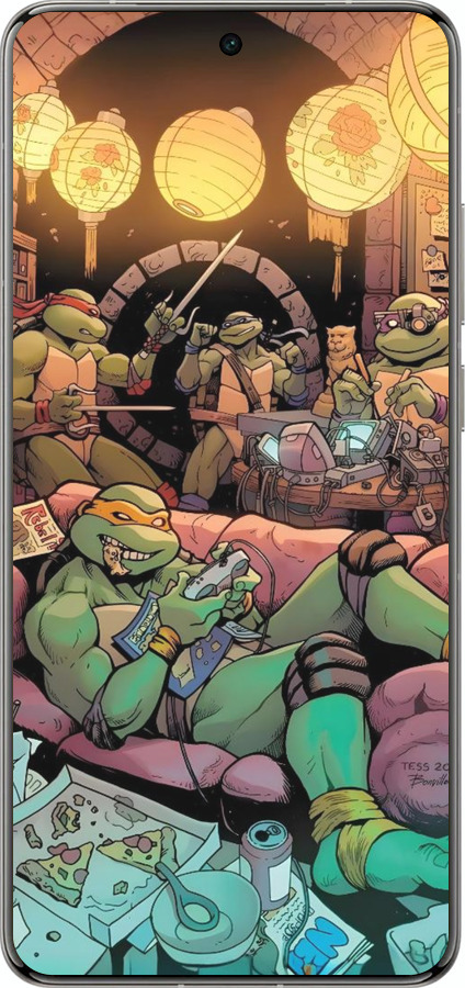 Силиконовый чехол Черепашки нинзя для Vivo X200 PRO - 6346u-3883 изображение 