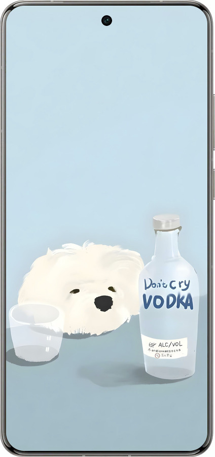 Силіконовий чехол Пес водка для Vivo X200 PRO - 6368u-3883 изображение 