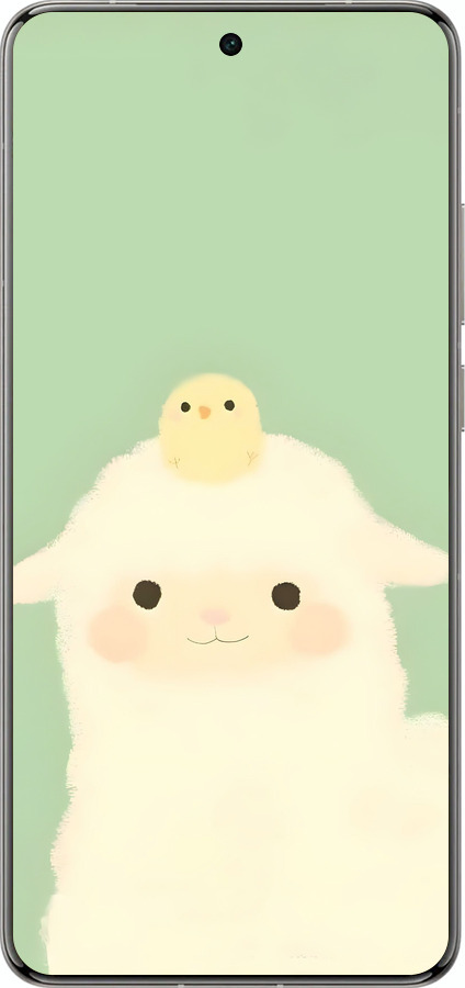 Силиконовый чехол Барашек и ципленок для Vivo X200 PRO - 6369u-3883 изображение 