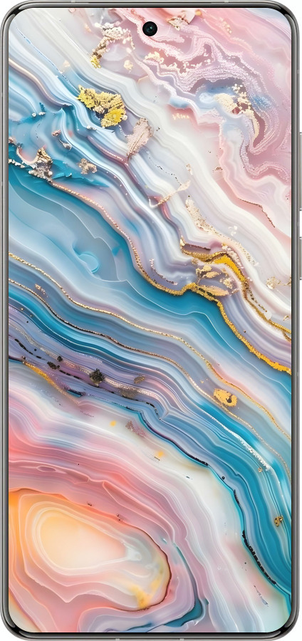 Силіконовий чехол Мрамор красивый для Vivo X200 PRO - 6376u-3883 изображение 