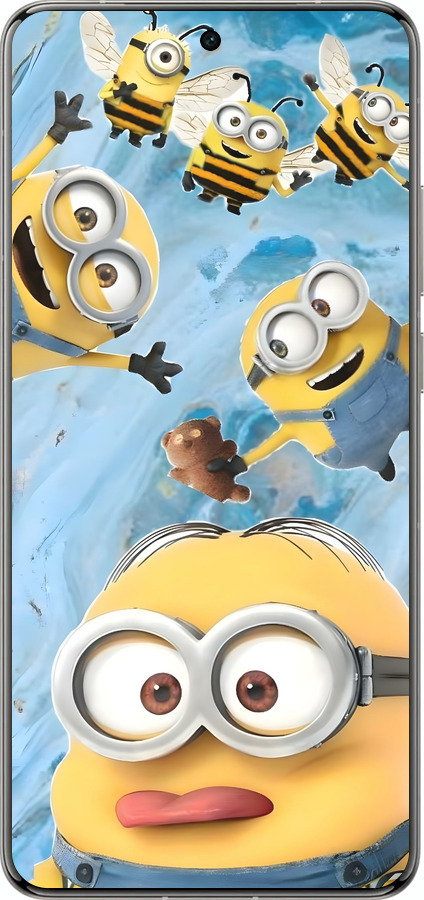 Силіконовий чехол Миньоны для Vivo X200 PRO - 6386u-3883 изображение 
