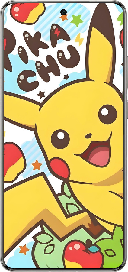 Силіконовий чехол Пикачу 2 для Vivo X200 PRO - 6391u-3883 изображение 