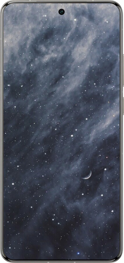 Силіконовий чехол Сині хмари, Синій місяць для Vivo X200 PRO - 6398u-3883 изображение 