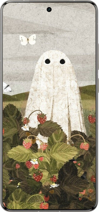 Силиконовый чехол Клубничные поля и привидения для Vivo X200 PRO - 6426u-3883 изображение 