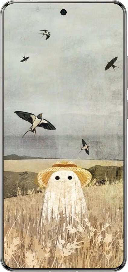 Силіконовий чехол Привид у полі для Vivo X200 PRO - 6427u-3883 изображение 