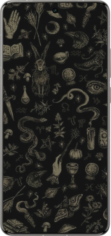 Силиконовый чехол Мистический коллаж с травами и магическими символами для Vivo X200 PRO - 6428u-3883 изображение 