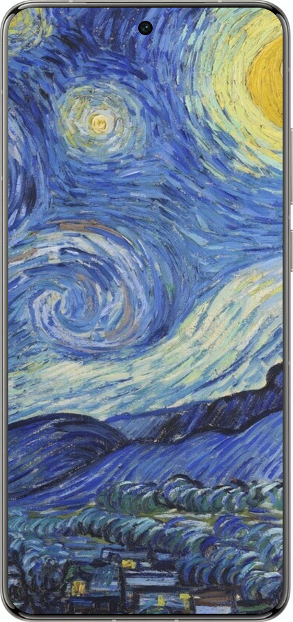 Силіконовий чехол «Зоряна ніч» Вінсента Ван Гога для Vivo X200 PRO - 6433u-3883 изображение 