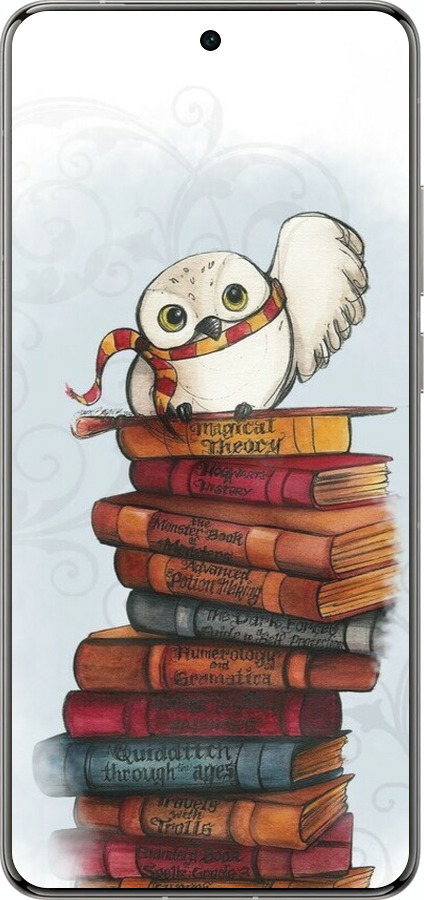 Силіконовий чехол Сова та книги для Vivo X200 PRO - 6436u-3883 изображение 