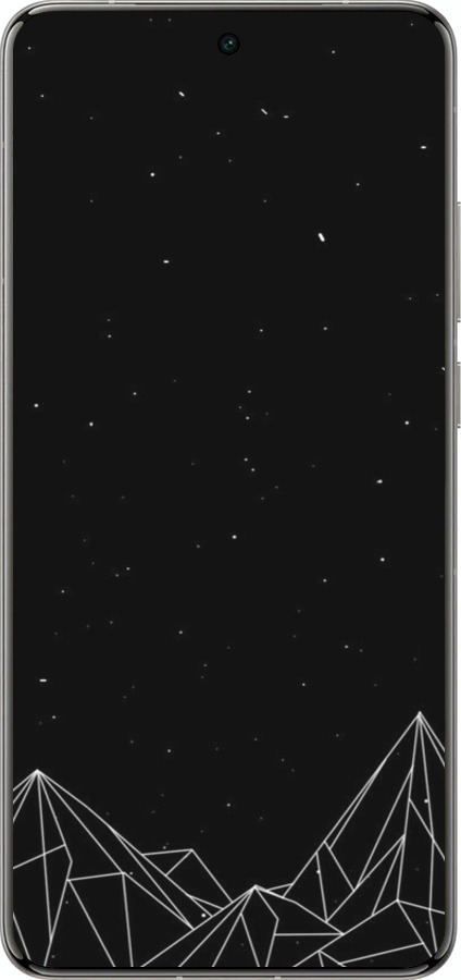 Силіконовий чехол Чорно білі абстрактні гори для Vivo X200 PRO - 6437u-3883 изображение 