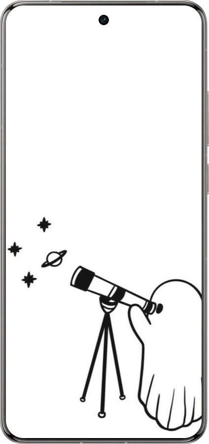Силиконовый чехол Привидение астроном для Vivo X200 PRO - 6444u-3883 изображение 