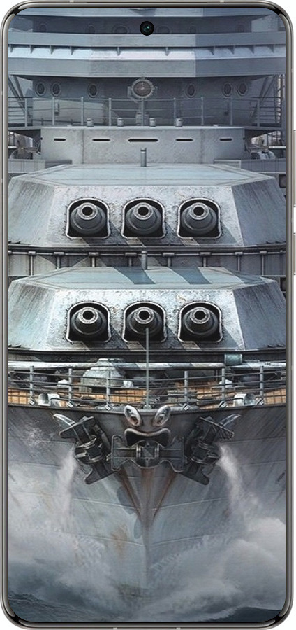 Силіконовий чехол Лінкор, world of tanks, wargaming, військовий корабель для Vivo X200 PRO - 6453u-3883 изображение 