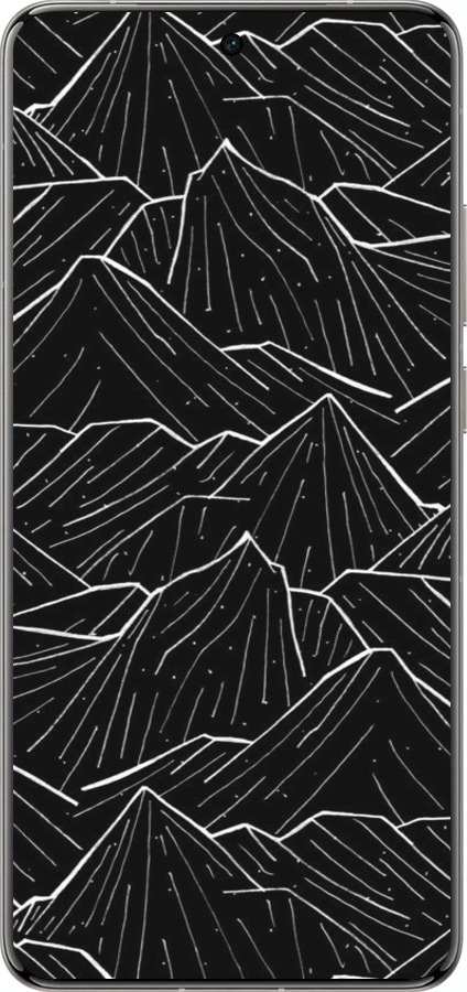 Силіконовий чехол Із зображенням Темних гір для Vivo X200 PRO - 6489u-3883 изображение 