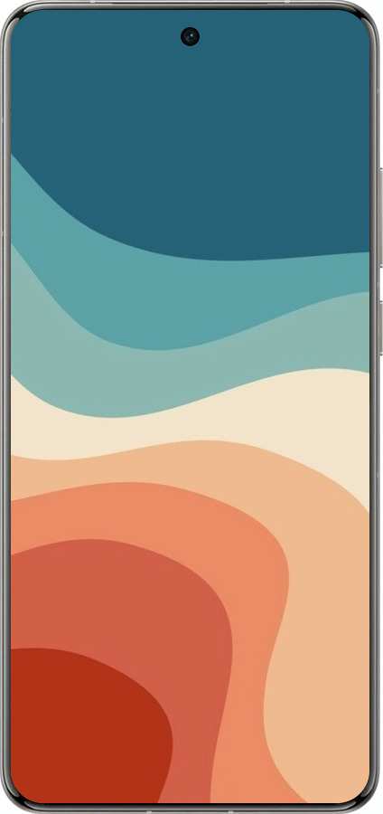 Силиконовый чехол В стиле ретро с волнами для Vivo X200 PRO - 6531u-3883 изображение 