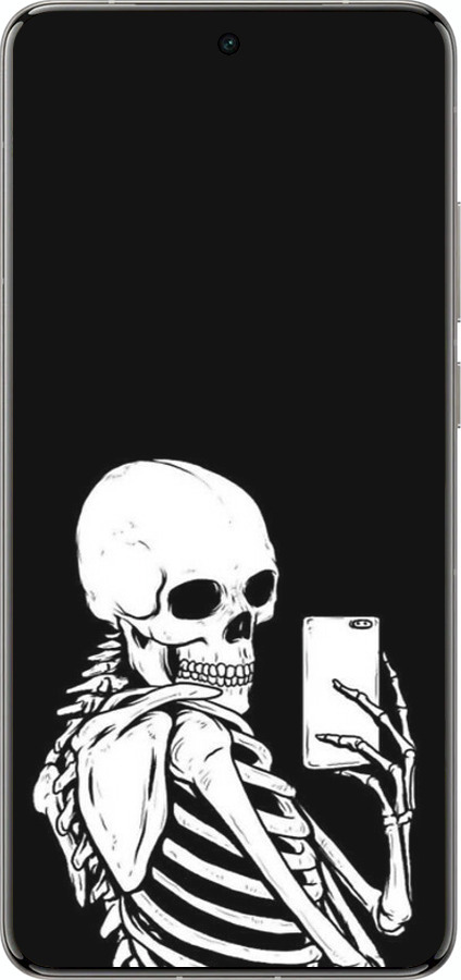 Силиконовый чехол Скелет делает Selfie для Vivo X200 PRO - 6535u-3883 изображение 
