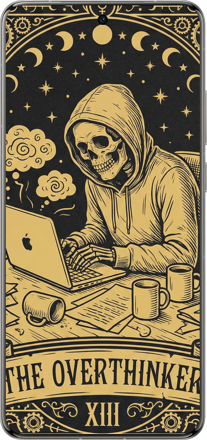 Силиконовый чехол The Overthinker для Vivo X200 PRO - 6774u-3883 изображение 