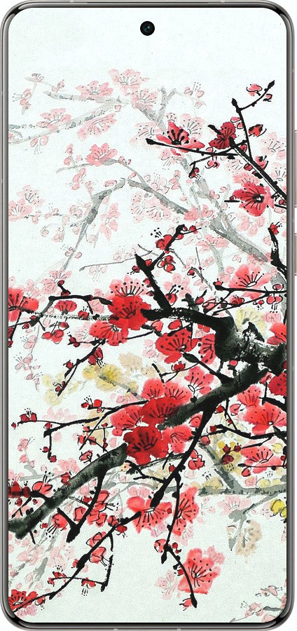 Силіконовий чехол Квітучий кущ для Vivo X200 PRO - 831u-3883 изображение 