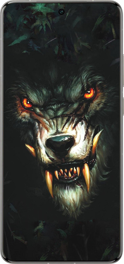 Силиконовый чехол Дьявольский волк для Vivo X200 PRO - 833u-3883 изображение 