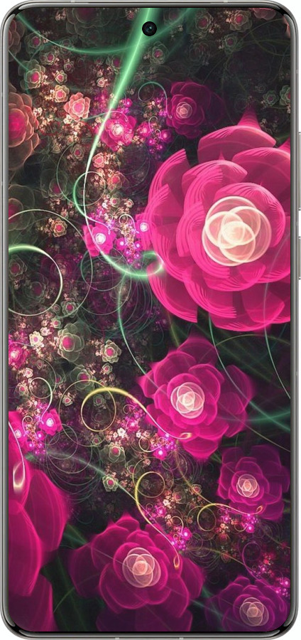 Силіконовий чехол Абстрактні квіти 3 для Vivo X200 PRO - 850u-3883 изображение 