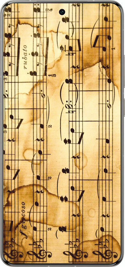 Силиконовый чехол Ноты для Vivo X200 PRO - 905u-3883 изображение 