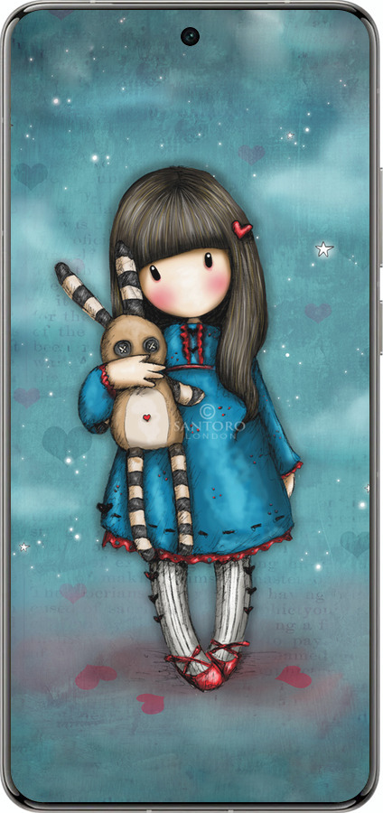 Силіконовий чехол Дівчинка з зайчиком для Vivo X200 PRO - 915u-3883 изображение 