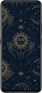 Силиконовый чехол Celestial Harmony: Sun & Moon Gold Mystic Pattern для Vivo X27 Pro - 6778u-1772 изображение 
