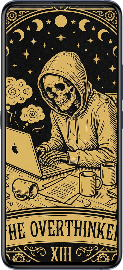 Силиконовый чехол The Overthinker для Vivo X27 Pro - 6774u-1772 изображение 