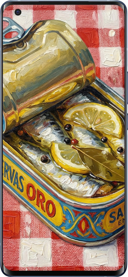 Силіконовий чехол Vintage Sardine Tin Phone для Vivo X50 Pro Plus - 6772u-2056 изображение 