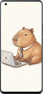 TPU чехол Funny Capybara CEO Working для Vivo X50 Pro - 6777b-1956 изображение 