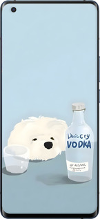 Силіконовий чехол Пес водка для Vivo X50 Pro - 6368u-1956 изображение 