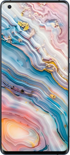 Силиконовый чехол Мрамор красивый для Vivo X50 Pro - 6376u-1956 изображение 